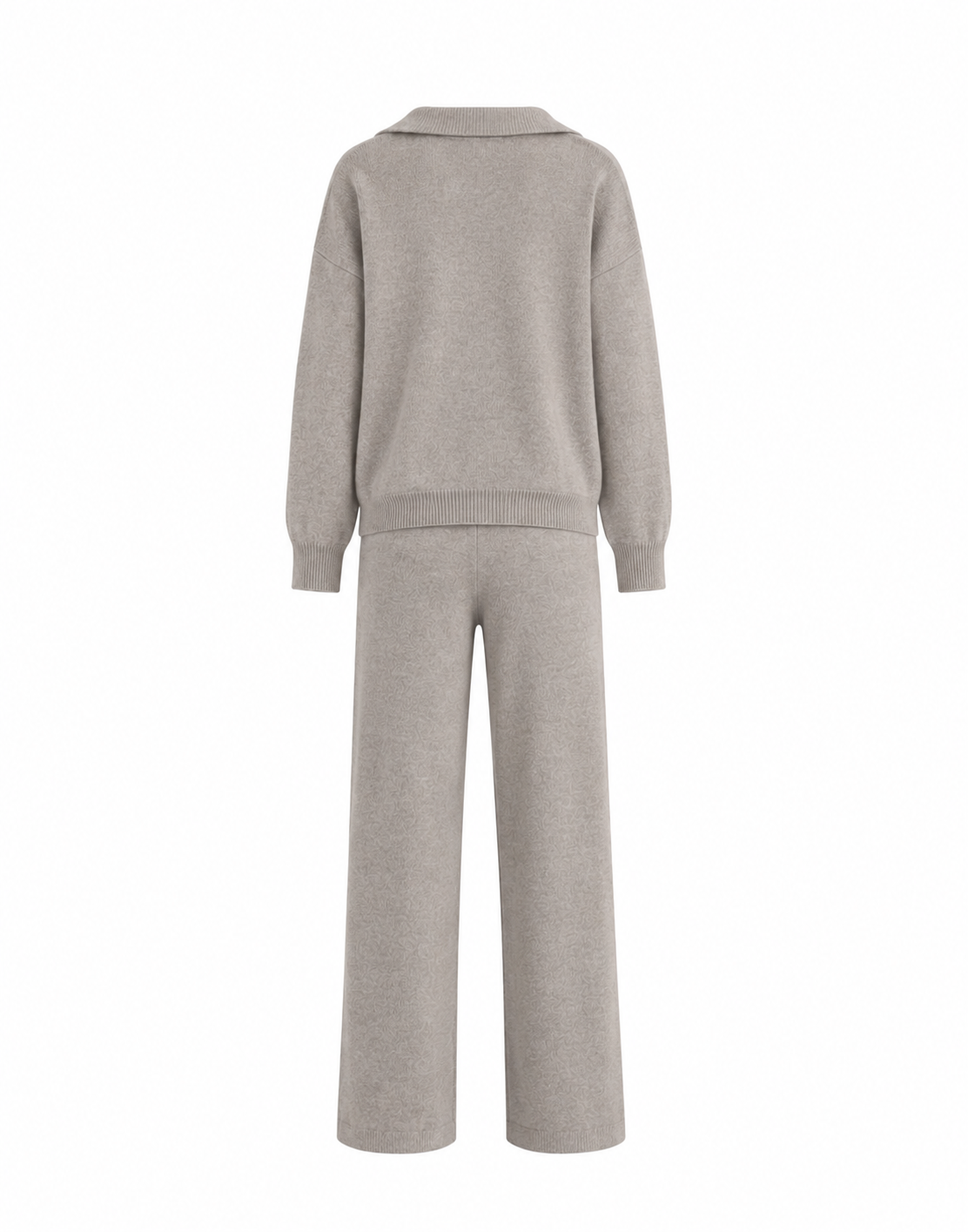 Cashmere Wool Blend Set - Taupe